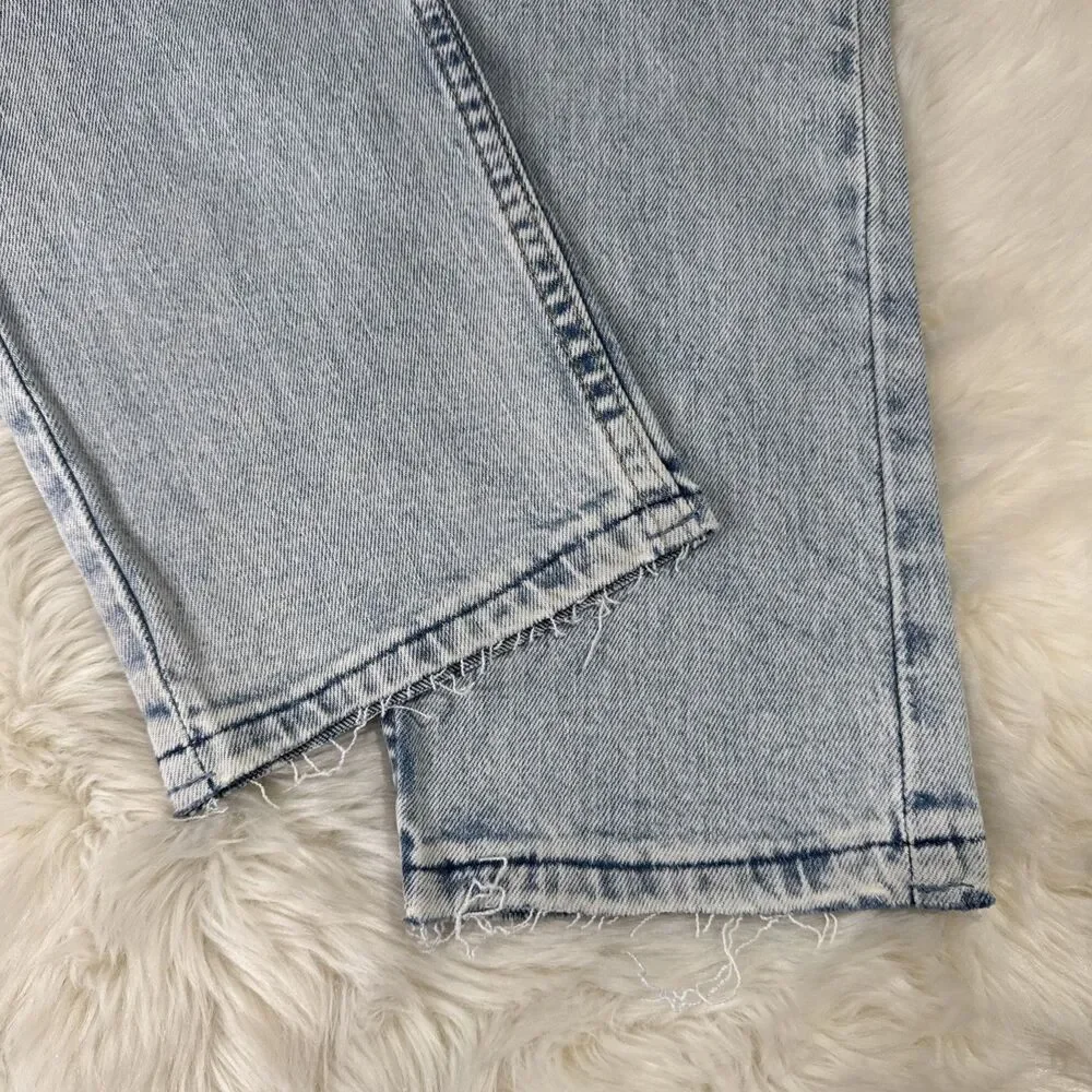 Levi's 512 Slim Taper Jeans Mens 32x36 Measures 32x35.5 Blue Distressed Stretch